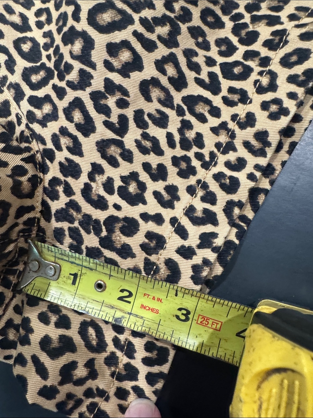 J. Crew Leopard Print Bermuda Shorts - Tan & Black - Picture 3 of 5